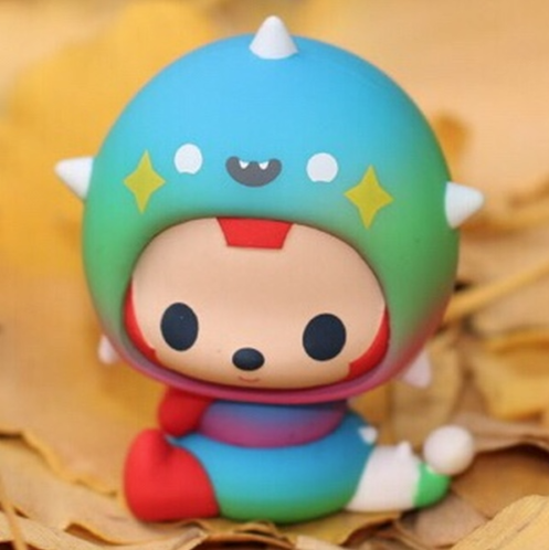 Hand made toys: Mini Green Red Cutie
