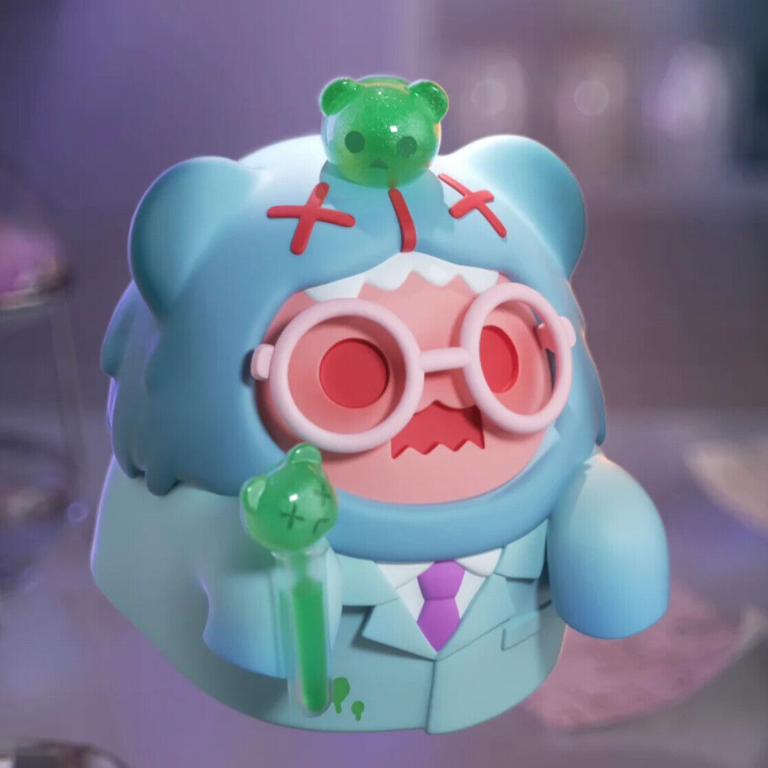Dr.Ghost Bear Mini Figure Toy